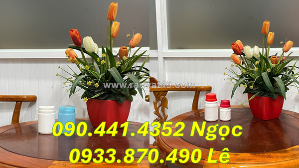 Hủ nhựa 500g nắp garenti, hủ nhựa 1000gr đựng hóa chất, hộp nhựa 2 ký tròn đựng hóa chất
