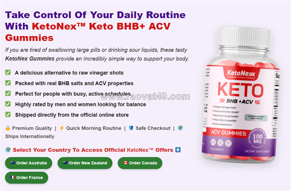 Ketonex keto bhb+ acv au, nz, ca & fr review – daily energy boost
