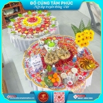 Khai hoa bắt miếng trong mâm cúng đầy tháng