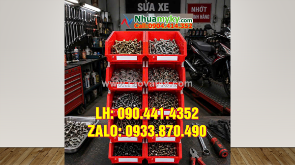 Khay nhựa ráp tầng đựng linh kiện, khay nhựa đựng ốc vít phân loại