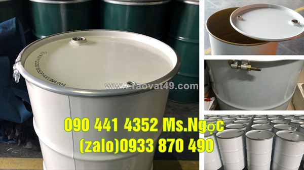 Kho thùng phuy sắt đựng hóa chất giá sỉ, thùng phuy sắt có chọn lọc