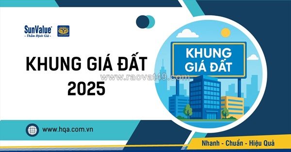 Khung giá đất và thị trường bất động sản