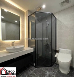 Kích thước cửa kính nhà tắm mở lùa phù hợp cho phòng tắm nhỏ