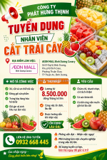 [ko cần kn] nv cắt trái cây tp thuận an