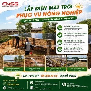 Lắp điện mặt trời phục vụ nông nghiệp hiệu quả