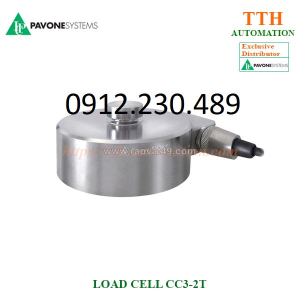 Load cell cảm biến trọng lượng pavone cc3-2t stainless steel