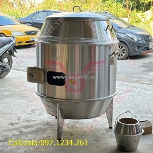 Lu nướng gà vịt inox dùng than vinmax phi 90 giá rẻ