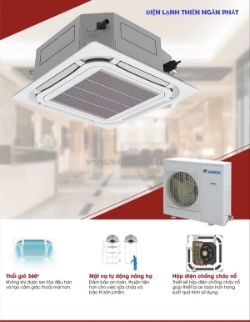 Máy lạnh âm trần lg ztnqgpla0- inverter- gas r32- 4 hướng thổi