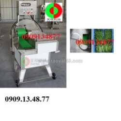 Máy thái lát sả cây, máy cắt lát sả công nghiệp, máy cắt hành lá xả cây, rau lá băng tải sh125