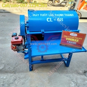 Máy tuốt lúa mini sàng rung thịnh thành cl68 giá rẻ
