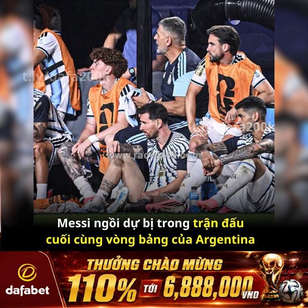 Messi dự bị, argentina vẫn ung dung!