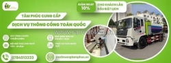 Môi trường tâm phúc - đơn vị cung cấp dịch vụ thông cống nghẹt uy tín