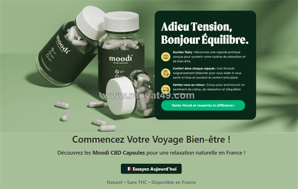 Moodi cbd avis 2026 – soutien quotidien naturel france