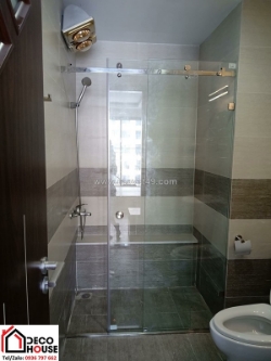 Nên làm cửa kính nhà tắm khung inox, khung nhôm hay không khung?