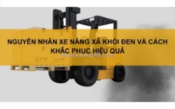Nguyên nhân và cách khắc phục xe nâng xả khói đen