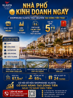 Nhà phố vlasta thủy nguyên - thanh toán 50% nhận nhà kinh doanh ngay