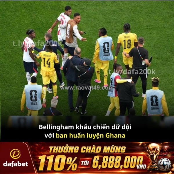 Nóng: jude bellingham khẩu chiến cực căng với ban huấn luyện ghana