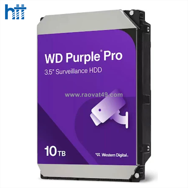 Ổ cứng western digital purple pro 10tb 3.5 inch sata 3 512mb cache 7200rpm wd102purp