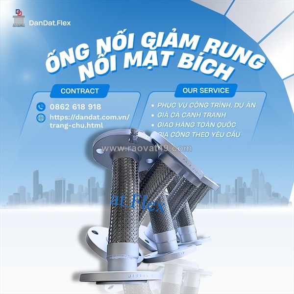 Ống nối mềm inox chịu nhiệt – giải pháp kết nối an toàn cho hệ thống công nghiệp