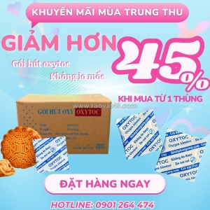 Oxytoc, gói hút oxy chỉ từ 300 đồng, chống mốc bánh trung thu
