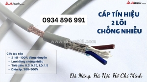 Phân phối cáp chống nhiễu 2 lõi 1.0mm2 tại hà nội, hưng yên – sẵn kho