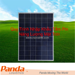 Quy trình nhập khẩu tấm pin năng lượng mặt trời