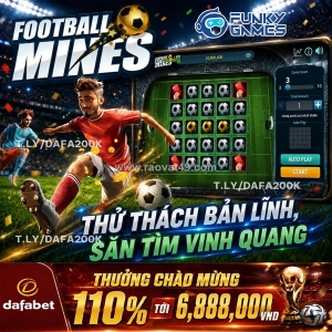 Sẵn sàng săn bóng vàng thưởng trong football mines!