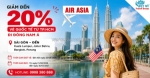 Săn vé airasia giảm 20% đến các điểm đến đông nam á
