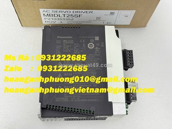 Servo panasonic mbdlt25sf điều khiển vị trí - tốc độ - mô men