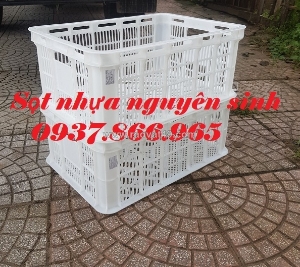Sọt nhựa hở( sọt nguyên sinh), sọt nhựa rỗng,sọt đựng hải sản, sọt đựng nông sản