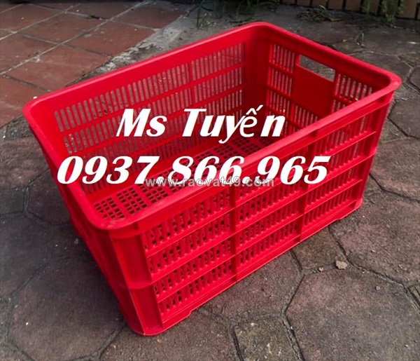 Sọt nhựa, sọt nguyên sinh trong kho lạnh, sọt chứa hải sản
