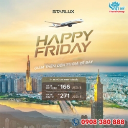 Starlux airlines ưu đãi vé đi đài bắc