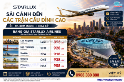Starlux ưu đãi vé từ tp. hồ chí minh đến hoa kỳ