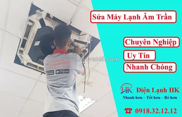 Sửa máy lạnh âm trần giá rẻ - chuyên nghiệp - bảo hành dài hạn