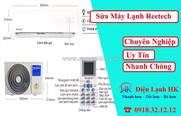 Sửa máy lạnh reetech tại nhà uy tín - có mặt nhanh chóng
