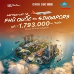 Sun phuquoc airways ưu đãi vé đi singapore