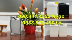 Sx can nhựa 1 lít dày đựng hóa chất chống oxy hóa, can nhựa 2 lít vuông dày