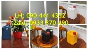 Sx can nhựa 2 lít đựng hóa chất, can nhựa 5 lít dày đựng axit, giá tận xưởng