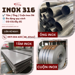 Tấm, ống, cuộn inox 316 nhập khẩu chính ngạch: giải pháp vật liệu kháng ăn mòn vượt trội giúp bảo vệ kết cấu bồn bể, đường ống công nghiệp và triệt tiêu tối đa chi phí bảo trì trong môi trường axit, muối biển