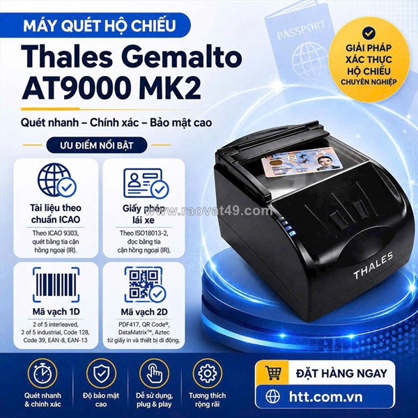 Tăng tốc quy trình xác thực hộ chiếu với thales gemalto at9000 mk2