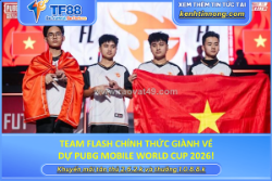 Team flash chính thức giành vé dự pubg mobile world cup 2026!