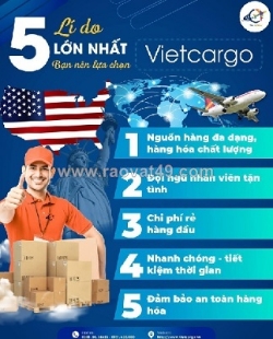 Tham khảo giá gửi hàng từ việt nam đi mỹ cùng vietcargo