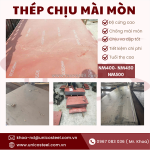 Thép tấm chịu mài mòn đặc chủng nm400 / nm450 / nm500: giải pháp kháng va đập và tối ưu chi phí vận hành cho công nghiệp nặng