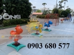 Thú nhún lò xo cho trẻ em mầm non vui chơi, vận động, giải trí