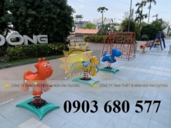 Thú nhún lò xo cho trẻ em mầm non vui chơi, vận động, giải trí