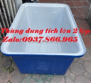 Thùng 750l, bán thùng dung tích lớn giao hàng toàn quốc, thùng dung tích lớn nuôi cá tầm
