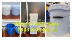 Thùng đựng sơn 10 lít quai sắt, vỏ thùng sơn nhựa 12 lít, thùng đựng sơn 16 lít nhựa pp, thùng  lít đựng sơn gel