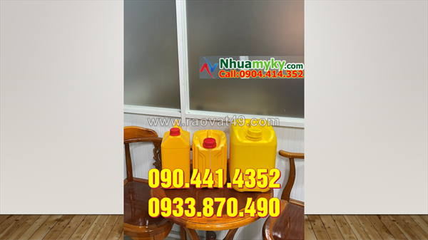 Thùng nhựa 10 lít dày, can 20 lít nhựa nguyên phẩm, can 25 lít đựng accetone