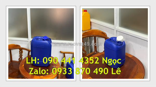Thùng nhựa 20 lít, can nhựa 25 lít đựng nhớt, can đựng hóa chất 30 lít