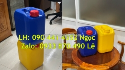 Thùng nhựa 24 lít đựng hóa chất vuông, can nhựa 25 lít hóa chất tròn